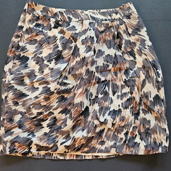 7 For All Mankind Leopard Miniskirt - Picture 1 of 9